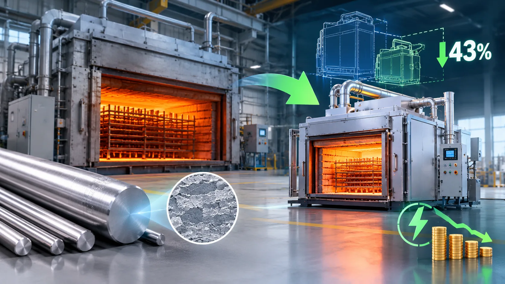 Using HR-120 Alloy in Heat Treatment Furnaces: The Frnace “Slimmed Down” by 43%, and All the Savings Are in Electricity Costs.
